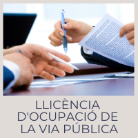 llicència d'ocupació de la via pública