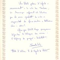 Hble. Sr. Santi Vila, Conseller de Territori i Sostenibilitat, pregoner Nits Daurades 2015, 7-8-2015