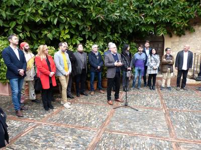 El alcalde Pere Granados recibe a las entidades del municipio en la Torre Vella con motivo de la Festa Major d'hivern de Salou 2020